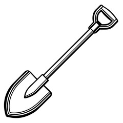 Simple Shovel Icon Vector Art