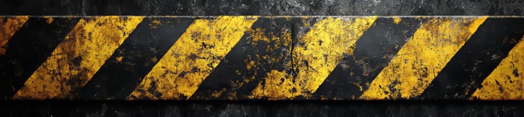 Isolated black and yellow stripes on a white and transparent backdrop