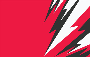Fototapeta premium Abstract background with sharp thunder arrow line pattern and with some copy space area