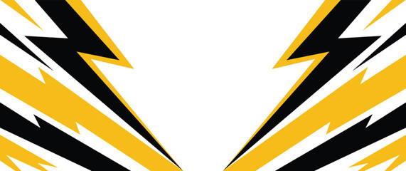 Abstract background with yellow and black geometric spike line pattern and with some copy space area © Shoaib