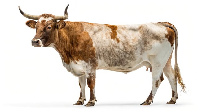 corriente cow isolated on white background