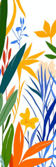 Abstract plant art