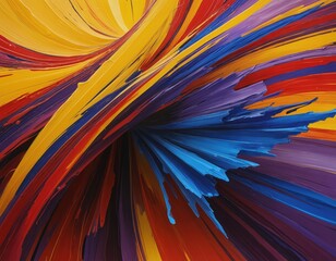 Naklejka premium Colorful abstract digital art