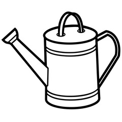 Timeless Watering Can Outline for Prints