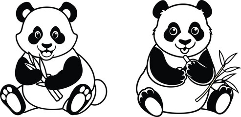 Obraz premium panda bear cub