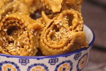 Moroccan Pastry Known as Chebakia