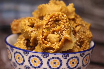 Moroccan Pastry Known as Chebakia