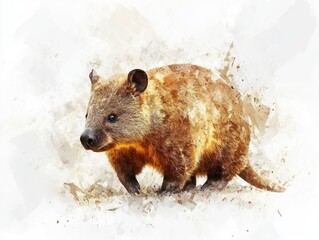 Obraz premium Wallaby in the Desert