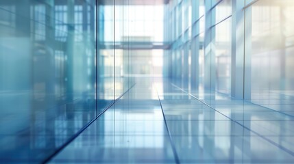 Sparkling clean glass surface reflecting light in a modern space ideal for window and glass cleaning demonstrations Generative AI