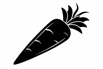 carrot line art silhouette vector illustration