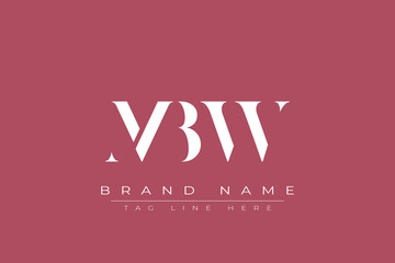 MBW abstract letter logo design. This logo is designed by three abstract letters.