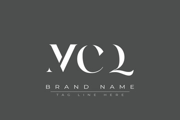 MCQ abstract letter logo design. This logo is designed by three abstract letters.