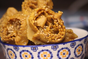 Moroccan Pastry Known as Chebakia