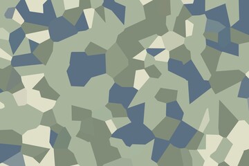 Pixelated crystallized texture in steel blue and sage green color tones. Abstract background concept