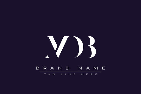 MDB abstract letter logo design. This logo is designed by three abstract letters.