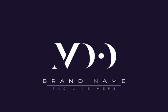 MDO abstract letter logo design. This logo is designed by three abstract letters.