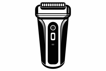 electric shaver line art silhouette vector illustration