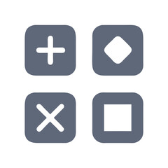 Fototapeta premium app s icon, app s flat illustration - simple vector illustration of app s , perfect for icons and logos