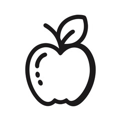 apple icon, apple flat illustration - simple vector illustration of apple , perfect for icons and logos