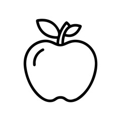 apple icon, apple flat illustration - simple vector illustration of apple , perfect for icons and logos
