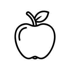 apple icon, apple flat illustration - simple vector illustration of apple , perfect for icons and logos