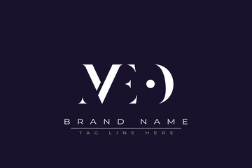 MEO abstract letter logo design. This logo is designed by three abstract letters.
