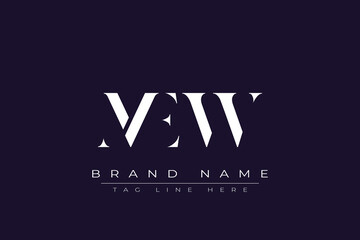 MEW abstract letter logo design. This logo is designed by three abstract letters.