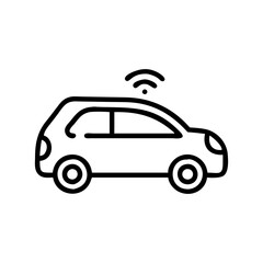 autonomous vehicles icon, autonomous vehicles flat illustration - simple vector illustration of autonomous vehicles , perfect for icons and logos