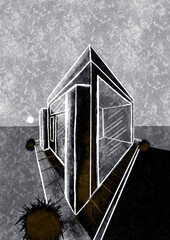 Ilustracja Budynek Nowoczesny Bryła Architektoniczna © ukasz