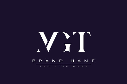 MGT abstract letter logo design. This logo is designed by three abstract letters.