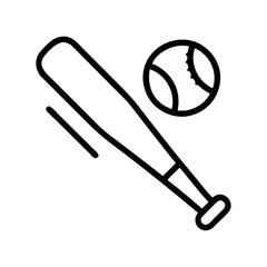 baseball bat and glove icon, baseball bat and glove flat illustration - simple vector illustration of baseball bat and glove , perfect for icons and logos