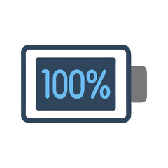 battery level indicator full icon, battery level indicator full flat illustration - simple vector illustration of battery level indicator full , perfect for icons and logos