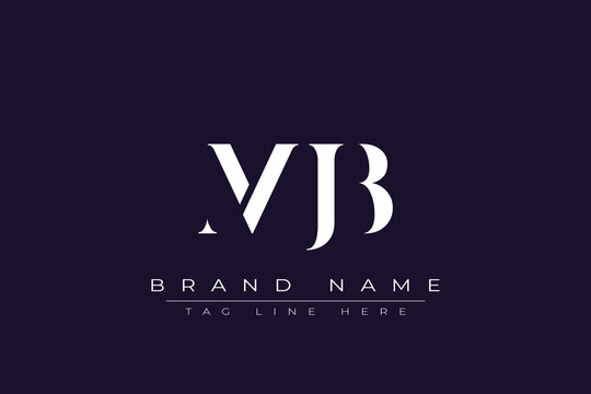 MJB abstract letter logo design. This logo is designed by three abstract letters.