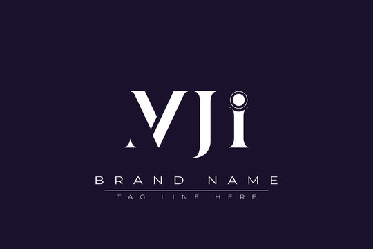 MJI abstract letter logo design. This logo is designed by three abstract letters.