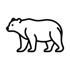 bear icon, bear flat illustration - simple vector illustration of bear , perfect for icons and logos