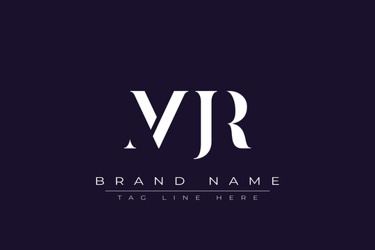 MJR abstract letter logo design. This logo is designed by three abstract letters.
