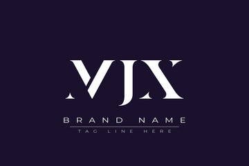 MJX abstract letter logo design. This logo is designed by three abstract letters.