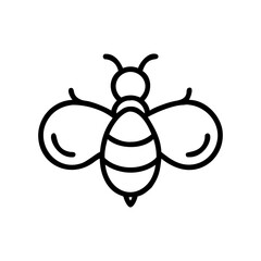 bee icon, bee flat illustration - simple vector illustration of bee , perfect for icons and logos
