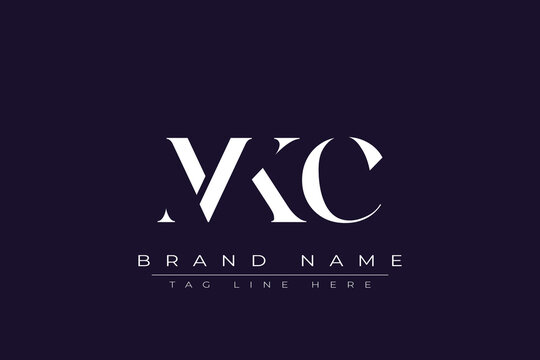 MKC abstract letter logo design. This logo is designed by three abstract letters.