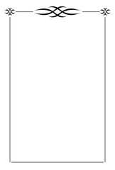 Beautiful black and White Border 