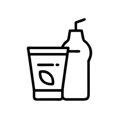 beverages icon, beverages flat illustration - simple vector illustration of beverages , perfect for icons and logos