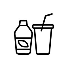 beverages icon, beverages flat illustration - simple vector illustration of beverages , perfect for icons and logos