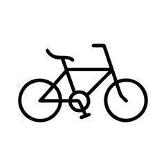 Obraz premium bicycle icon, bicycle flat illustration - simple vector illustration of bicycle , perfect for icons and logos