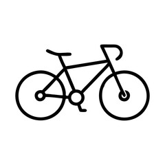 Fototapeta premium bicycle icon, bicycle flat illustration - simple vector illustration of bicycle , perfect for icons and logos