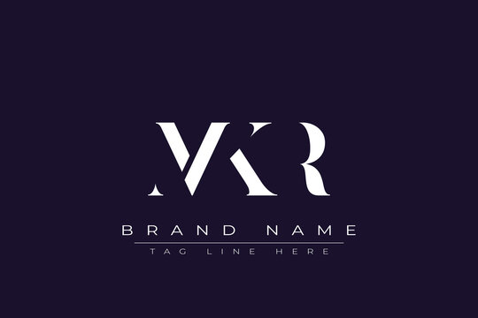 MKR abstract letter logo design. This logo is designed by three abstract letters.