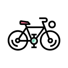 bicycle icon, bicycle flat illustration - simple vector illustration of bicycle , perfect for icons and logos