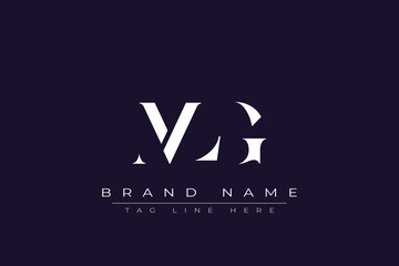 MLG abstract letter logo design. This logo is designed by three abstract letters. © Mahamud