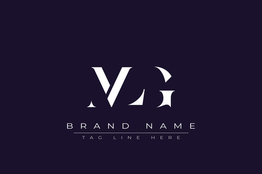 MLG abstract letter logo design. This logo is designed by three abstract letters.