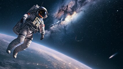astronaut in space