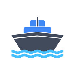 boat icon, boat flat illustration - simple vector illustration of boat , perfect for icons and logos